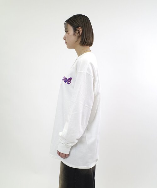 WHO'S WHO gallery（フーズフーギャラリー）の「COOPERPARK ロゴ刺繍ロンT（Tシャツ/カットソー・レディース・ホワイト/ネイビー/ブラック・LARGE/MEDIUM）」の5枚目の写真