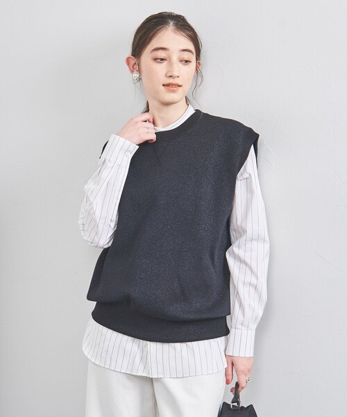 UNITED ARROWS COMFY ラメ ニットベスト新品タグ付き UNITED ARROWS COMFY ラメ ニットベスト新品タグ付き