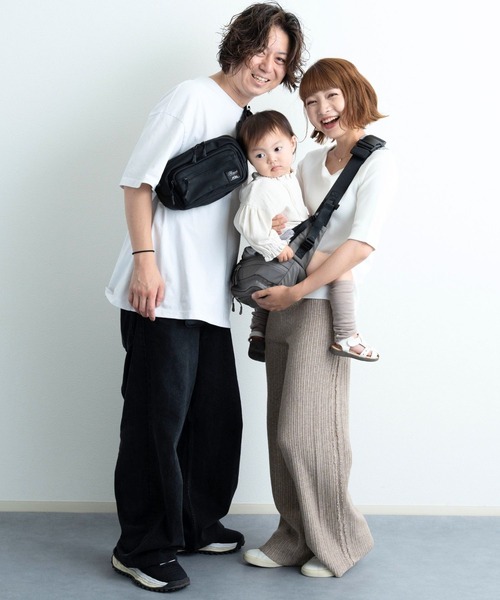 SweetMommy(スウィートマミー)の「「最大41%」負担軽減!ヒップシート 抱っこ紐 ボディバッグ 3WAY AGS機能搭載 2タイプ(抱っこ紐/ベルトカバー/スリング・レディース・ブラック/ホワイト/ブラック系/グレー/キナリ/アイボリー・FREE)」の18枚目の写真