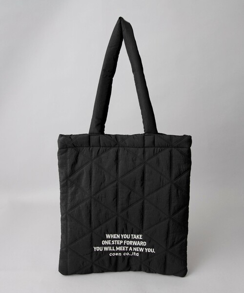 kona様オーダー 縦型フリルキルトトートバッグ　コーアンドエイト　黒グレー kona様オーダー 縦型フリルキルトトートバッグ 作成代