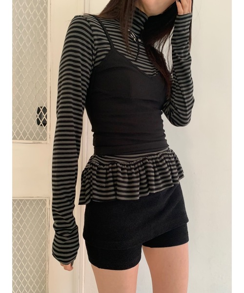 DIANTE ♡ ニットショートパンツ ボーダーニットショートパンツ DPA42654 – CRAMMY