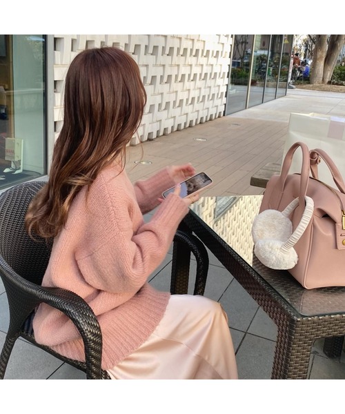 Ogue.（オグ）の「[ Ogue. ]”色っぽ" back slit knit（バックスリットニット）（ニット/セーター・レディース・ライトピンク/ライトパープル・FREE）」の2枚目の写真