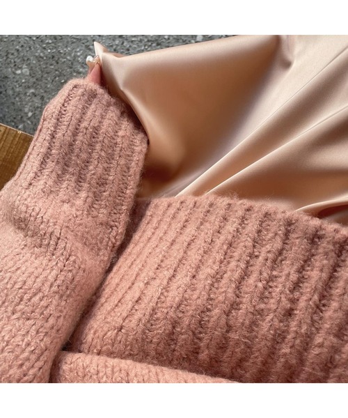 Ogue.（オグ）の「[ Ogue. ]”色っぽ" back slit knit（バックスリットニット）（ニット/セーター・レディース・ライトピンク/ライトパープル・FREE）」の9枚目の写真