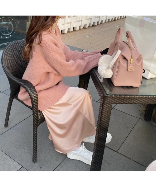 Ogue.（オグ）の「[ Ogue. ]”色っぽ" back slit knit（バックスリットニット）（ニット/セーター・レディース・ライトピンク/ライトパープル・FREE）」の10枚目の写真
