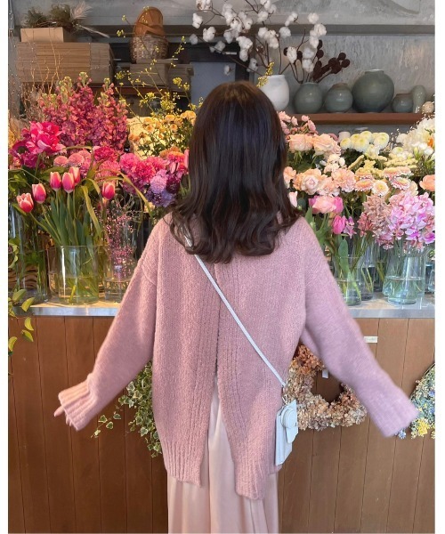 Ogue.（オグ）の「[ Ogue. ]”色っぽ" back slit knit（バックスリットニット）（ニット/セーター・レディース・ライトピンク/ライトパープル・FREE）」の13枚目の写真
