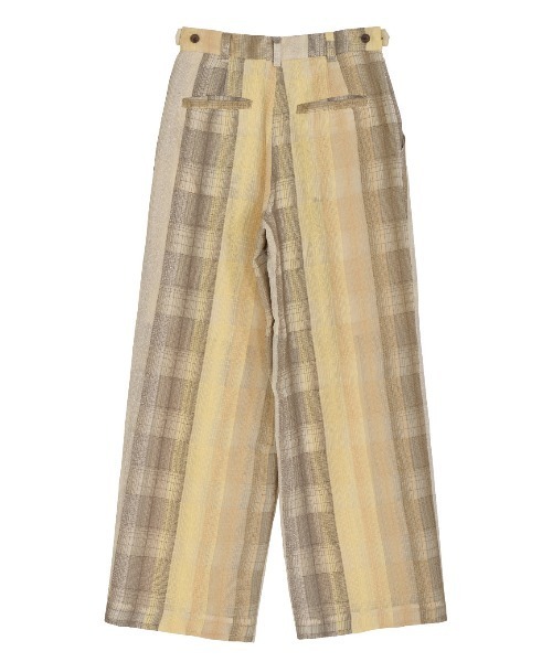 セール】CHECK EMBROIDERY STRAIGHT PANTS（その他パンツ