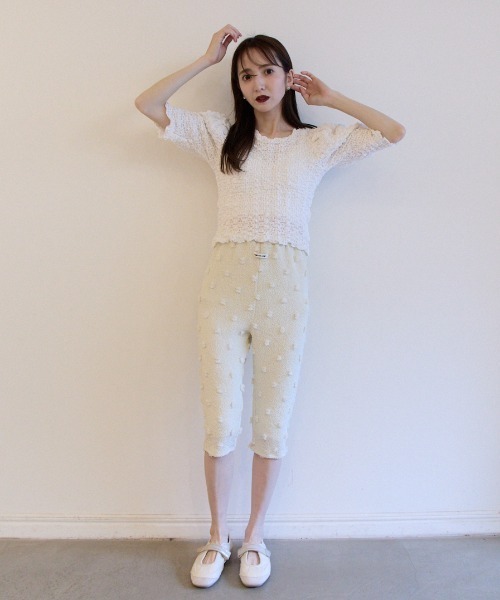 セール】swell cotton puff sleeve tops（Tシャツ/カットソー