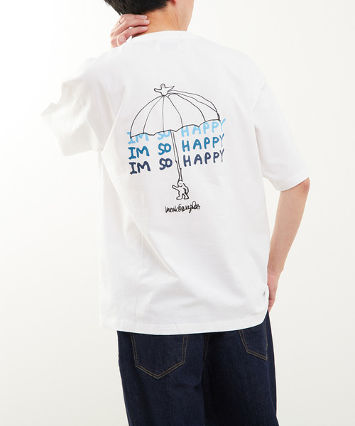 MEN'S MELROSE（メンズメルローズ）の「《別注》【MASTER FRAME/マスターフレーム】MARK GONZALES AWC | 胸ワンポイントプリントTシャツ（Tシャツ/カットソー・メンズ・ホワイト/ホワイト系その他/グリーン/チャコールグレー/ブラック/キナリ・1/4/2/3）」の3枚目の写真