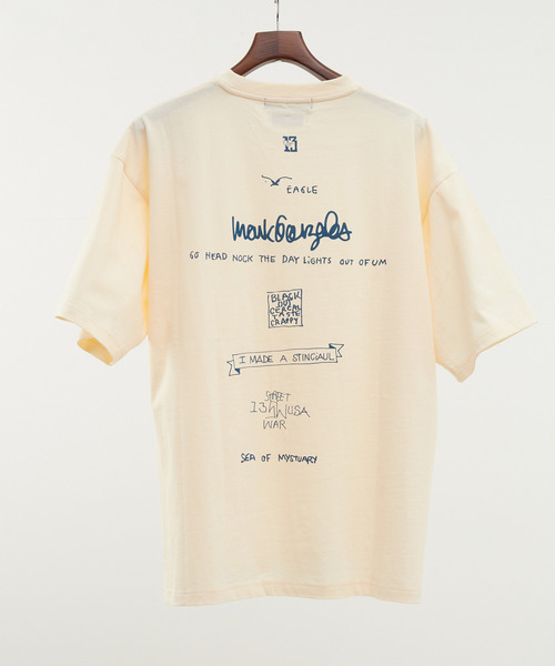 MEN'S MELROSE（メンズメルローズ）の「《別注》【MASTER FRAME/マスターフレーム】MARK GONZALES AWC | 胸ワンポイントプリントTシャツ（Tシャツ/カットソー・メンズ・ホワイト/ホワイト系その他/グリーン/チャコールグレー/ブラック/キナリ・1/4/2/3）」の10枚目の写真