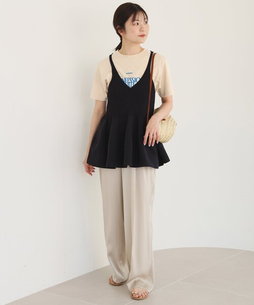 SLOBE IENA（スローブイエナ）の「ビンテージライクロゴTEE（Tシャツ/カットソー・レディース・アイボリー/ブラウン/レッド/イエロー・FREE）」の6枚目の写真