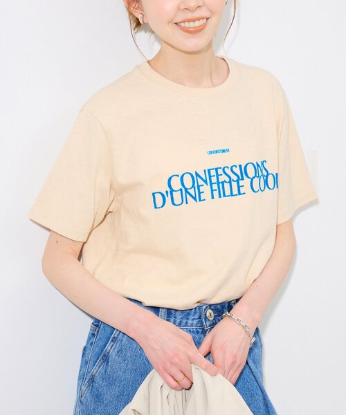 SLOBE IENA（スローブイエナ）の「ビンテージライクロゴTEE（Tシャツ/カットソー・レディース・アイボリー/ブラウン/レッド/イエロー・FREE）」の13枚目の写真