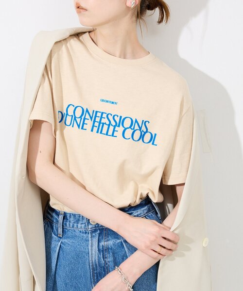 SLOBE IENA（スローブイエナ）の「ビンテージライクロゴTEE（Tシャツ/カットソー・レディース・アイボリー/ブラウン/レッド/イエロー・FREE）」の14枚目の写真