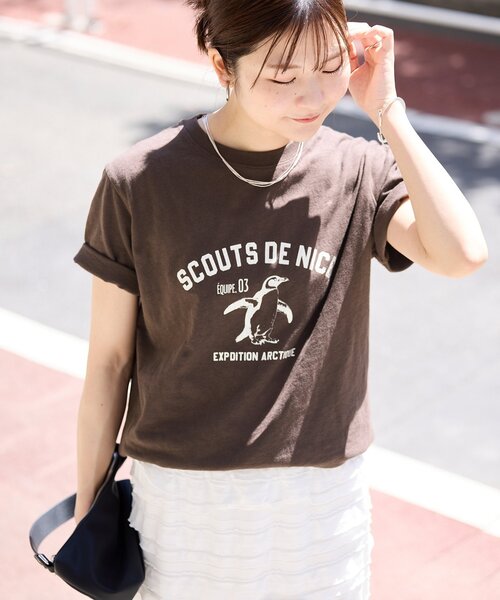 SLOBE IENA（スローブイエナ）の「ビンテージライクロゴTEE（Tシャツ/カットソー・レディース・アイボリー/ブラウン/レッド/イエロー・FREE）」の20枚目の写真