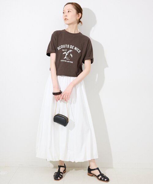 SLOBE IENA（スローブイエナ）の「ビンテージライクロゴTEE（Tシャツ/カットソー・レディース・アイボリー/ブラウン/レッド/イエロー・FREE）」の22枚目の写真