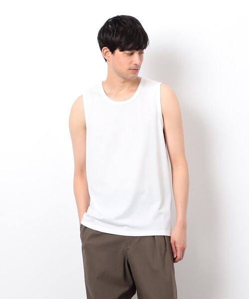 COMME CA ISM(コムサイズム)の「ルーズフィット タンクトップ(タンクトップ・メンズ・ブラック/ホワイト・LARGE/MEDIUM)」の2枚目の写真