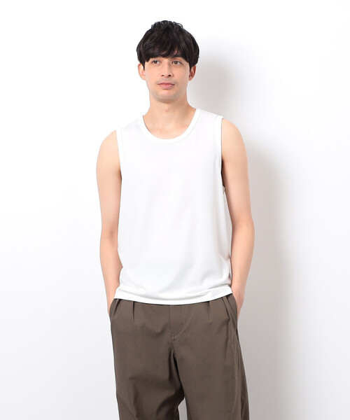 COMME CA ISM(コムサイズム)の「ルーズフィット タンクトップ(タンクトップ・メンズ・ブラック/ホワイト・LARGE/MEDIUM)」の4枚目の写真