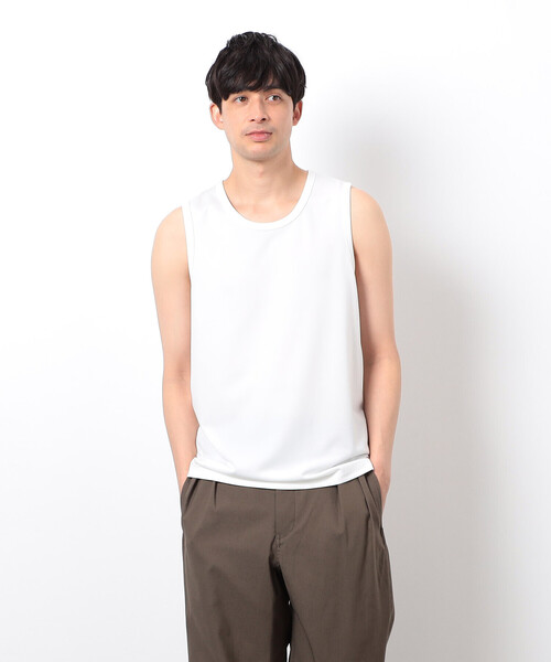 COMME CA ISM(コムサイズム)の「ルーズフィット タンクトップ(タンクトップ・メンズ・ブラック/ホワイト・LARGE/MEDIUM)」の5枚目の写真