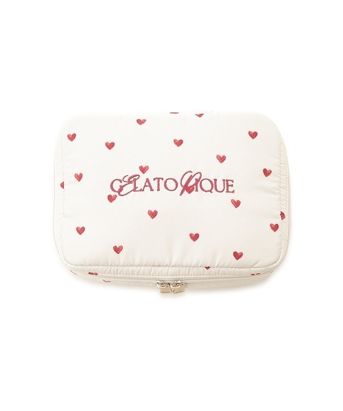 新品！ジェラートピケ☆パターンBOXポーチ ジェラートピケ gelato pique パターンBOXポーチ （OWHT