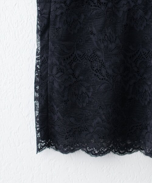 natural couture（ナチュラルクチュール）の「前後２ＷＡＹ総レースインナー（キャミソール・レディース・ピンクベージュ/ブラック/オフホワイト/グレイッシュベージュ・FREE）」の12枚目の写真