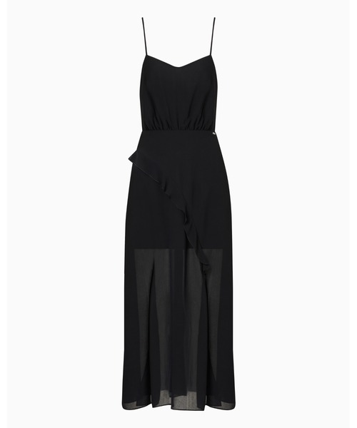 ARMANI EXCHANGE（アルマーニエクスチェンジ）の「【A|X アルマーニ エクスチェンジ】フリルディテール ミディレングス  スリーブレスワンピース（ワンピース・レディース・ベビーピンク/ブラック・0/2/4）」の5枚目の写真