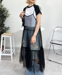 almo | OP　チュールキャミワンピース(se)(ワンピース)