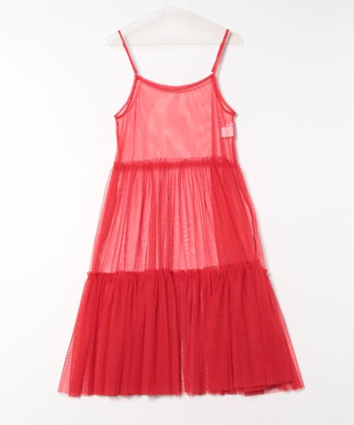 almo（アルモ）の「OP　チュールキャミワンピース(se)（ワンピース・レディース・レッド/ブラック/ホワイト・FREE）」の15枚目の写真