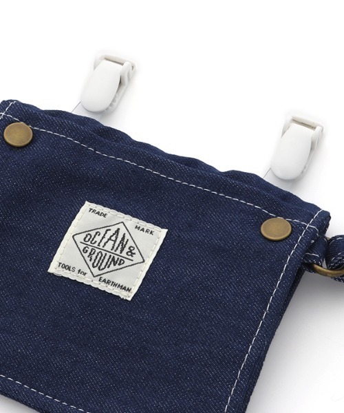 Ocean&Ground（オーシャン&グラウンド）の「2WAY移動ﾎﾟｹｯﾄBAG BLUE BLUE（ショルダーバッグ・キッズ・ストライプ/インディゴブルー・FREE）」の5枚目の写真