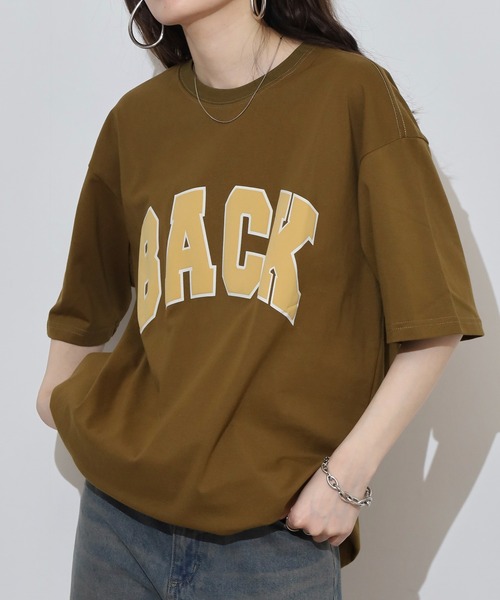 FUNALIVE(ファンアライブ)の「メンズ レディース BACKロゴプリントBIG Tシャツ(Tシャツ/カットソー・メンズ・ブラック/ブラウン・F)」の12枚目の写真