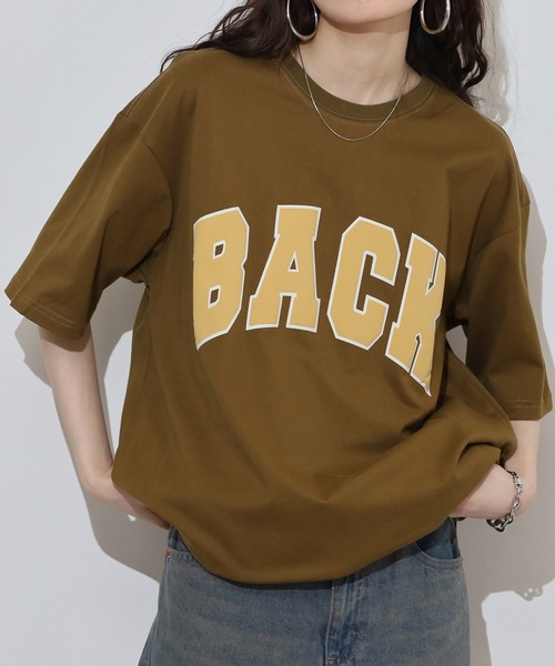 FUNALIVE(ファンアライブ)の「メンズ レディース BACKロゴプリントBIG Tシャツ(Tシャツ/カットソー・メンズ・ブラック/ブラウン・F)」の13枚目の写真