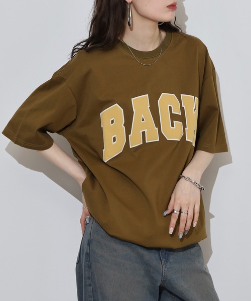 FUNALIVE(ファンアライブ)の「メンズ レディース BACKロゴプリントBIG Tシャツ(Tシャツ/カットソー・メンズ・ブラック/ブラウン・F)」の14枚目の写真