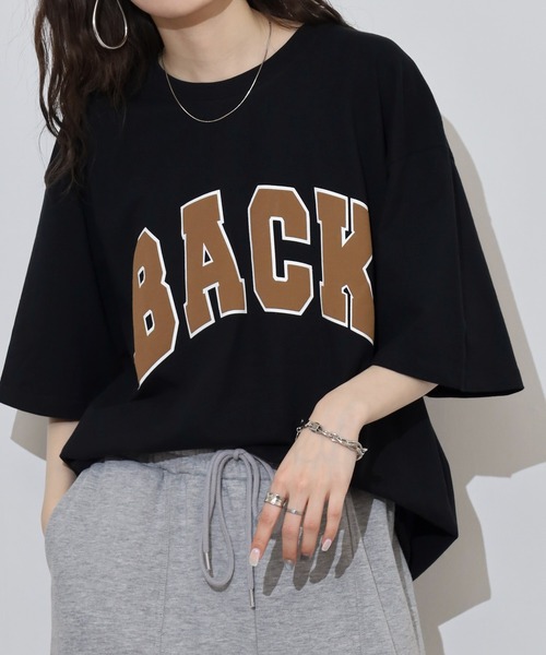 FUNALIVE(ファンアライブ)の「メンズ レディース BACKロゴプリントBIG Tシャツ(Tシャツ/カットソー・メンズ・ブラック/ブラウン・F)」の8枚目の写真