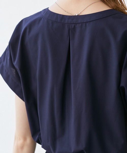 ROPE' PICNIC（ロペピクニック）の「【UVカット・接触冷感・イージーケア】スキッパーシャツワンピース（シャツワンピース・レディース・サックスブルー/ベージュ/ネイビー・36/38）」の22枚目の写真