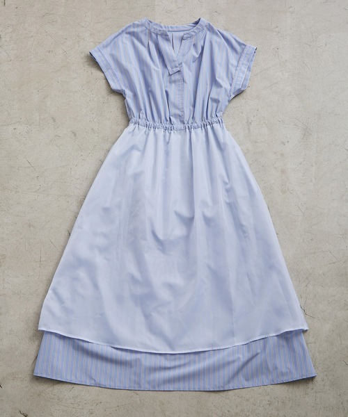 ★試着のみ・現行品★ ROPE’PICNIC スキッパーシャツワンピース ROPE' PICNIC｜【WEB限定】【UVカット・接触冷感・イージーケア