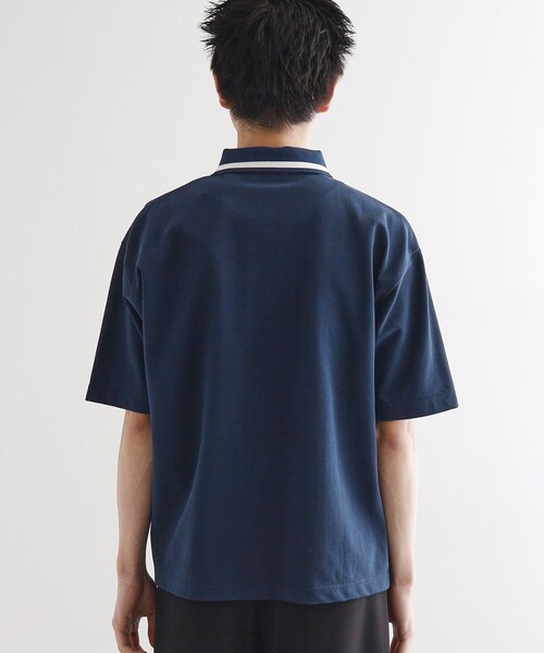 tk.TAKEO KIKUCHI（ティーケータケオキクチ）の「ハートエンブロ鹿の子ポロシャツ（ポロシャツ・メンズ・ブラック/ネイビー/ホワイト・02/03）」の19枚目の写真