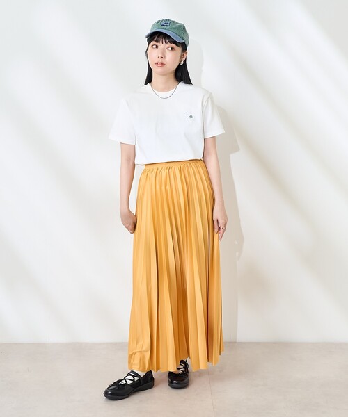 FREAK'S STORE(フリークスストア)の「SIENNE/シエンヌ COLORED LOGO TEE/カラードロゴ Tシャツ(Tシャツ/カットソー・レディース・ホワイト/ラベンダー・SMALL)」の3枚目の写真