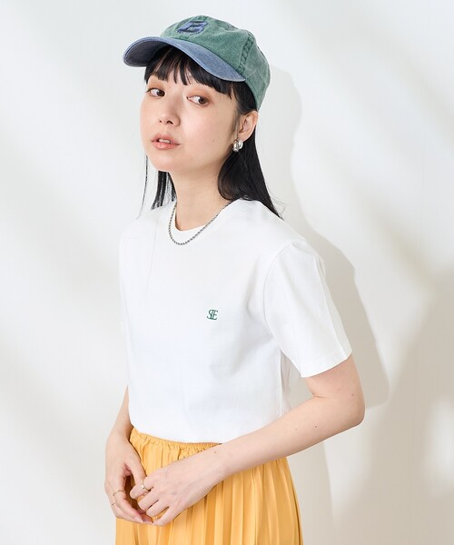 FREAK'S STORE(フリークスストア)の「SIENNE/シエンヌ COLORED LOGO TEE/カラードロゴ Tシャツ(Tシャツ/カットソー・レディース・ホワイト/ラベンダー・SMALL)」の8枚目の写真