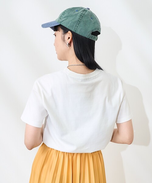 FREAK'S STORE(フリークスストア)の「SIENNE/シエンヌ COLORED LOGO TEE/カラードロゴ Tシャツ(Tシャツ/カットソー・レディース・ホワイト/ラベンダー・SMALL)」の9枚目の写真