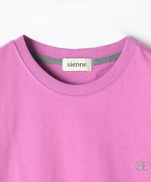 FREAK'S STORE(フリークスストア)の「SIENNE/シエンヌ COLORED LOGO TEE/カラードロゴ Tシャツ(Tシャツ/カットソー・レディース・ホワイト/ラベンダー・SMALL)」の20枚目の写真