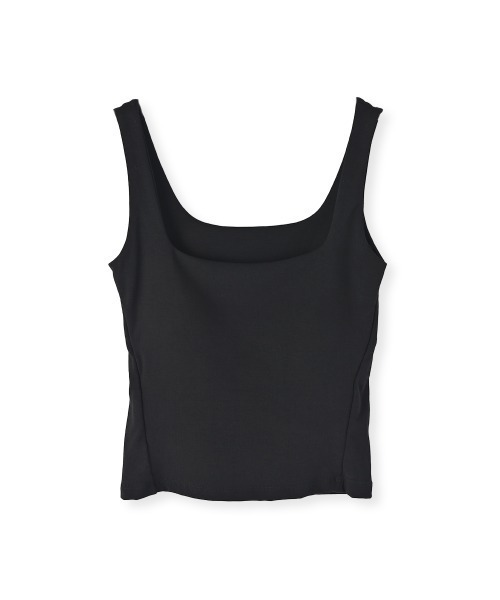 marjour(マージュール)の「CUP IN SQUARE TANKTOP(タンクトップ・レディース・ブラック/オフホワイト・M)」の3枚目の写真
