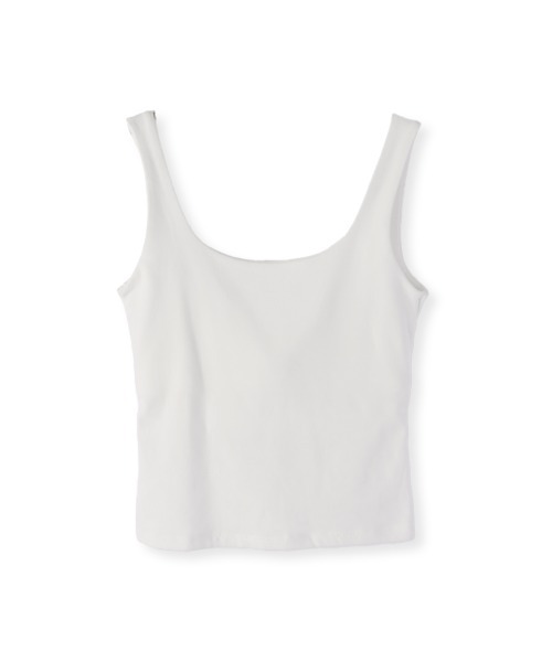 marjour(マージュール)の「CUP IN SQUARE TANKTOP(タンクトップ・レディース・ブラック/オフホワイト・M)」の5枚目の写真