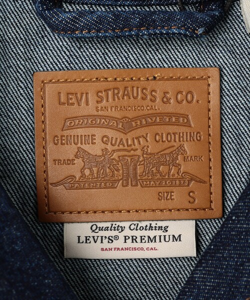 FREAK'S STORE（フリークスストア）の「LEVI'S/リーバイス SHRUNKEN 90S TRUCKER/トラッカージャケット（デニムジャケット・レディース・ネイビー・SMALL）」の3枚目の写真