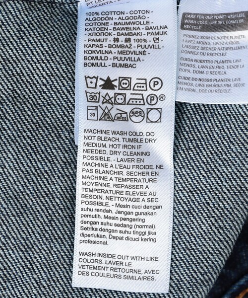 FREAK'S STORE（フリークスストア）の「LEVI'S/リーバイス SHRUNKEN 90S TRUCKER/トラッカージャケット（デニムジャケット・レディース・ネイビー・SMALL）」の6枚目の写真