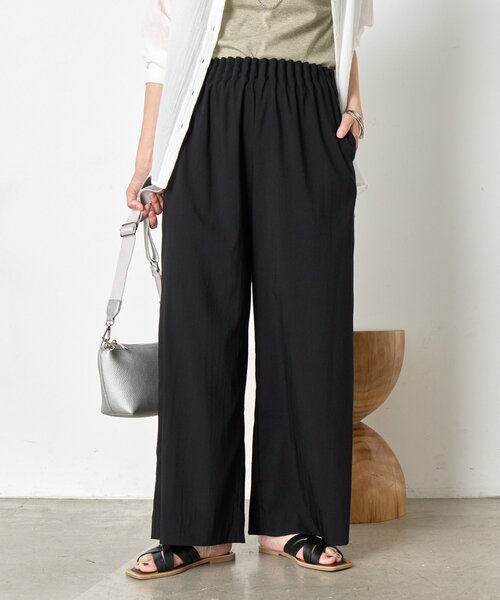 Jena espace merveilleux(ジェナ エスパスメルヴェイユ)の「【オンオフ兼用/らくちんきれい見え】トロミキャタピラーパンツ(その他パンツ・レディース・グレー/ブラック/カーキ・FREE)」の12枚目の写真