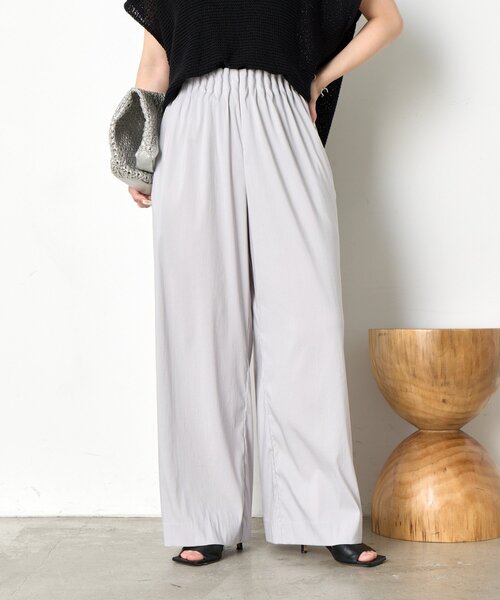 Jena espace merveilleux(ジェナ エスパスメルヴェイユ)の「【オンオフ兼用/らくちんきれい見え】トロミキャタピラーパンツ(その他パンツ・レディース・グレー/ブラック/カーキ・FREE)」の18枚目の写真