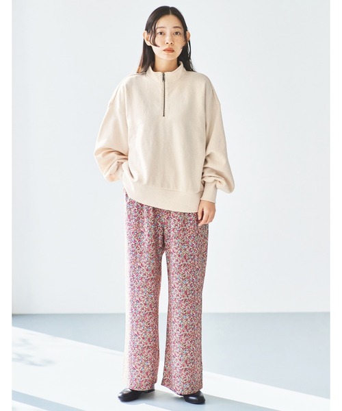 and myera（アンド マイラ）の「ａｎｄ　ｍｙｅｒａ　ｆｅａｔ．ａｖｅｃｍｏｉ　ジップアップスウェット（スウェット・レディース・オートミール・L/M/S/LL）」の2枚目の写真