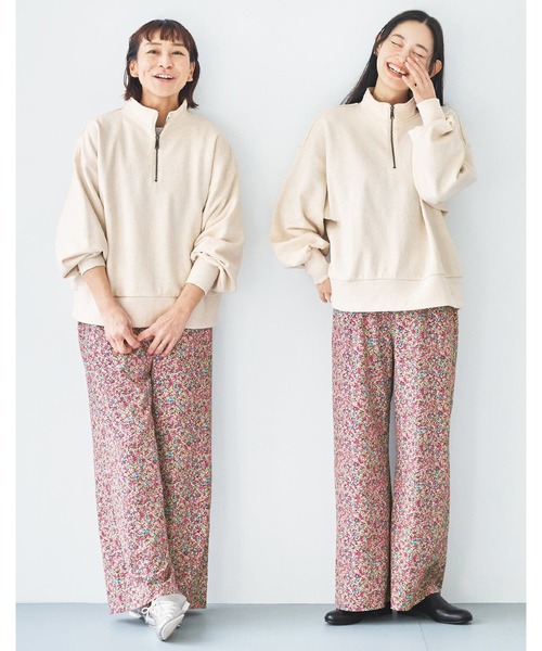 and myera（アンド マイラ）の「ａｎｄ　ｍｙｅｒａ　ｆｅａｔ．ａｖｅｃｍｏｉ　ジップアップスウェット（スウェット・レディース・オートミール・L/M/S/LL）」の6枚目の写真