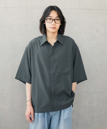 Nanmo.（ナンモ）の「シアサッカーショートスリーブシャツ（シャツ/ブラウス）」