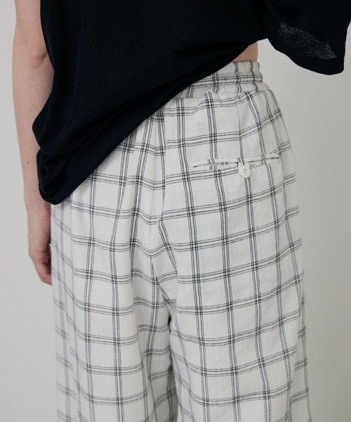lit（リット）の「Check Easy Pants（その他パンツ・レディース・オフホワイト/ブラック・FREE）」の21枚目の写真