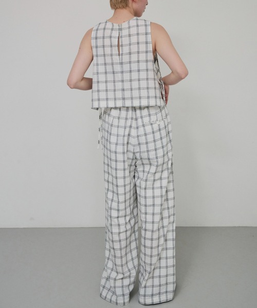 lit（リット）の「Check Easy Pants（その他パンツ・レディース・オフホワイト/ブラック・FREE）」の12枚目の写真