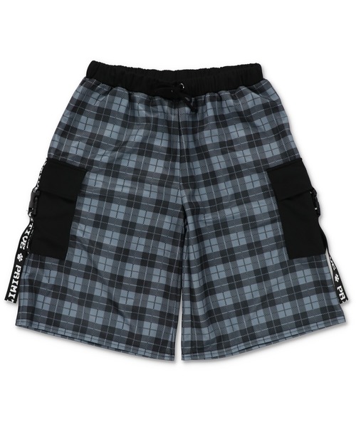 DARRDY（ダーディー）の「【DARRDY/ダーディー】チェック柄ジャージハーフパンツ/セットアップ対応（その他パンツ・レディース・ブラック/サックスブルー・ONESIZE）」の8枚目の写真